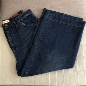 NWOT Madewell wide leg crop jeans